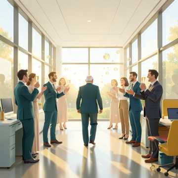 Kollegin geht in Rente Cover