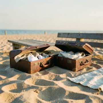 Valises sur le sable Cover
