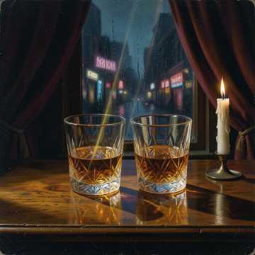 Noche de whisky, lluvia y carretera 1 Cover